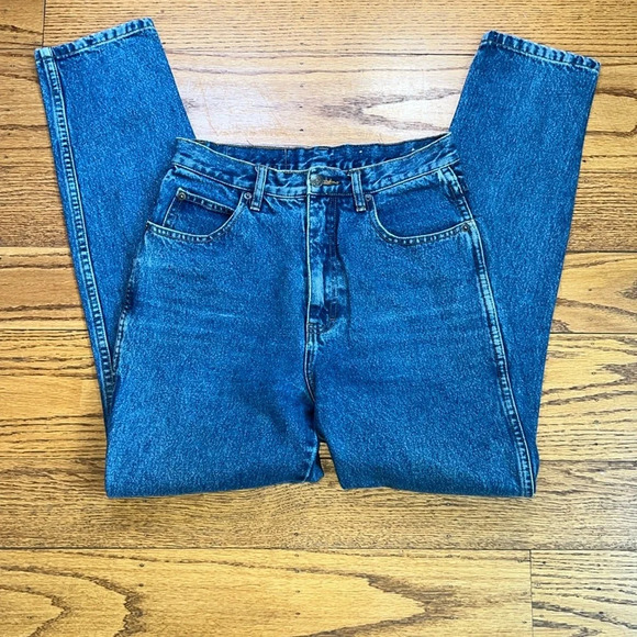 Jordache Blue Cotton 90’s High Rise Capsule Wardrobe Straight Leg Jeans A38 - Picture 1 of 4